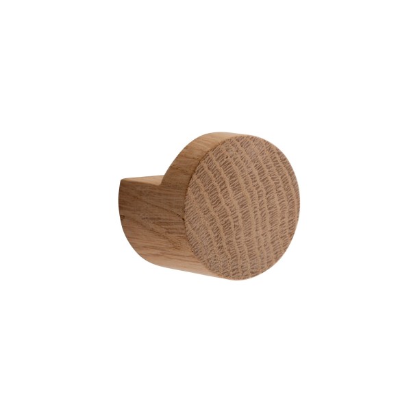Wieszak pojedynczy drewniany Wood Knot Ø2.8, dąb olejowany, 2 szt - EKTA Living