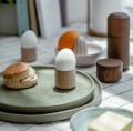 Kieliszki do jajek drewniane Egg Me, dąb naturalny, 2 szt - EKTA Living