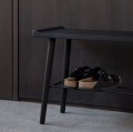 Ławeczka drewniana Scala 81, dąb czarny - EKTA Living
