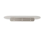 Wąska półka metalowa Fanoe 11x35, srebrna - Nordal