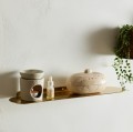 Wąska półka metalowa Fanoe 11x35, złota - Nordal