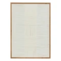 Obraz dekoracyjny tekstylny z ręcznie wykonaną plecionką Tissia Beige 50x70 - Atmosphera