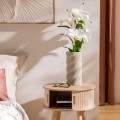 Ceramiczny wazon o skręconym wzorze Coby, zielony - Atmosphera