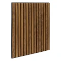 Lamele ścienne MDF na filcu akustycznym Colva 60x60, efekt orzecha włoskiego - Atmosphera
