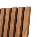 Lamele ścienne MDF na filcu akustycznym Colva 120x60, efekt orzecha włoskiego - Atmosphera