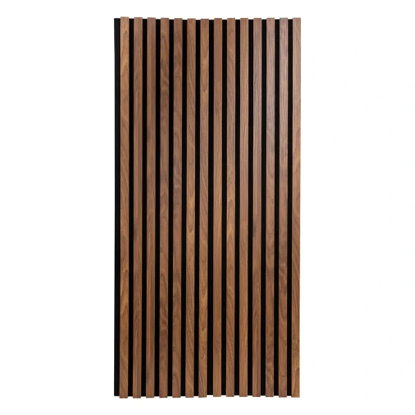Lamele ścienne MDF na filcu akustycznym Colva 120x60, efekt orzecha włoskiego - Atmosphera