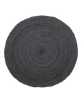 Okrągły dywanik z juty Natur Charcoal ⌀100 - Finarte
