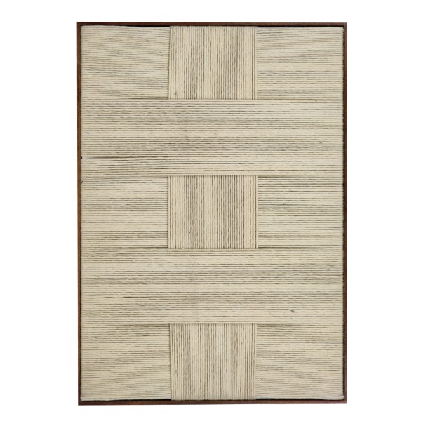 Duży obraz tekstylny Telaio 72x102, off-white biały - Pomax