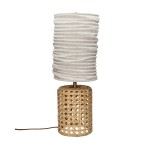 Lampa stołowa rattanowa z plecionką wiedeńską Maestro 54 - Pomax