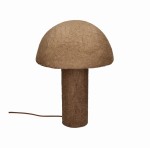 Lampa stołowa z pulpy papierowej Tierra Coffee 38 - Pomax