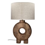 Lampa stołowa drewniana Lampedusa Organic 82 - Pomax