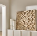 Dekoracja ścienna z drewna mango Mangga 120x120 - Pomax