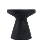 Drewniany stolik pomocniczy Gravity, czarny - Bazar Bizar