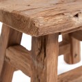 Niski drewniany taboret Yoke 25 - Bazar Bizar