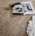 Dywan konopny ze wzorem plecionym Mid Knot 170x240, naturalny - Tell Me More