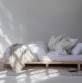 Miękka poszewka na poduszkę Holte Olive 60x60, z lnu stonewashed - Tell Me More