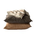 Poszewka na poduszkę z miękkiego lnu stonewashed, 50x50, taupe - Tell Me More