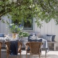 Obrus w paski Riviera Azur, 145x250 - Himla