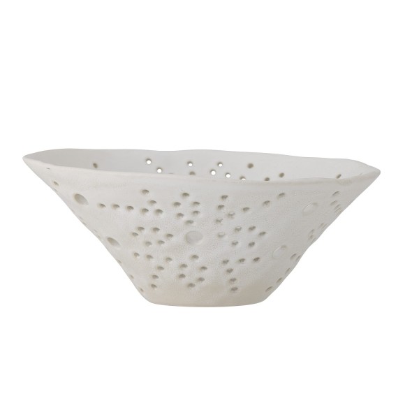 Ceramiczna misa na owoce Dalena, biała - Bloomingville