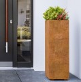Wysoka donica corten Alto 30x30x120 - Decorti