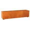 Podłużna donica corten Largo 120x30x30 - Decorti