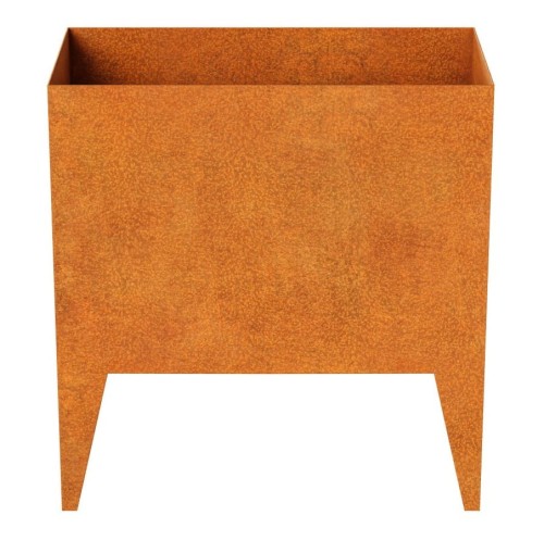 Donica ogrodowa na nóżkach z cortenu Pierna 45x85x90 - Decorti