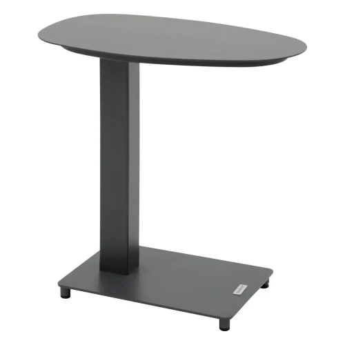 Mały metalowy stolik ogrodowy Venuzia Graphite - Hesperide