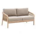 Sofa ogrodowa z drewnianą ramą Papouasie - Hesperide