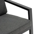 Sofa na taras i balkon Pavane, grafitowa - Hesperide