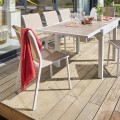 Krzesło ogrodowe sztaplowane Essentia, Linen White - Hesperide