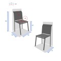 Krzesło ogrodowe sztaplowane Essentia, Linen White - Hesperide