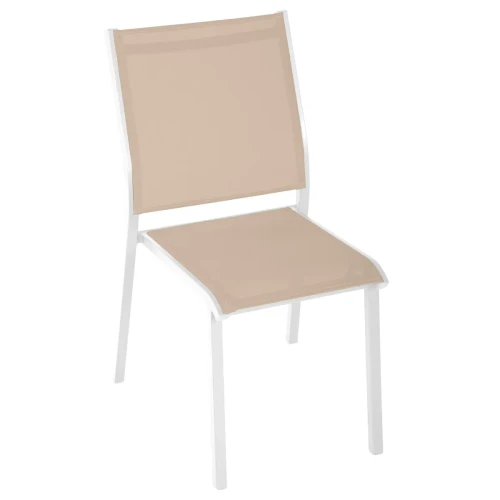 Krzesło ogrodowe sztaplowane Essentia, Linen White - Hesperide
