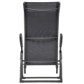 Leżak ogrodowy składany Decima, ciemnoszary - Hesperide