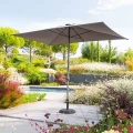 Parasol ogrodowy prostokątny odchylany Loompa 2x3 m, szary - Hesperide