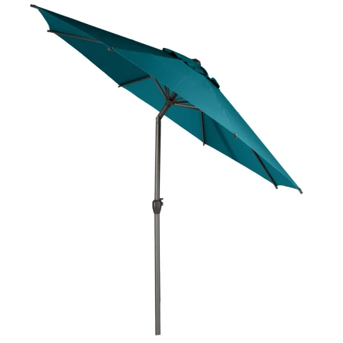 Parasol ogrodowy okrągły odchylany Loompa 3 m, niebieski - Hesperide