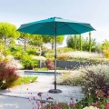 Parasol ogrodowy okrągły odchylany Loompa 3 m, niebieski - Hesperide
