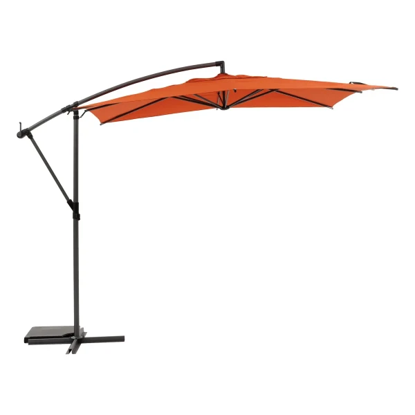 Parasol ogrodowy boczny, kwadratowy Manoa 2,5x2,5, amber - Hesperide