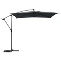 Parasol ogrodowy boczny, kwadratowy Manoa 2,5x2,5, szary - Hesperide