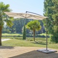 Parasol ogrodowy boczny, kwadratowy Manoa 2,5x2,5, beżowy - Hesperide