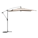 Parasol ogrodowy boczny, okrągły Manoa 3m, beżowy - Hesperide
