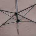 Parasol ogrodowy boczny, okrągły Manoa 3m, taupe - Hesperide