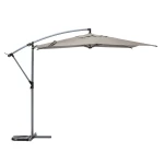 Parasol ogrodowy boczny, okrągły Manoa 3m, taupe - Hesperide