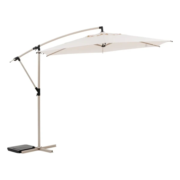 Parasol ogrodowy boczny, okrągły Manoa 3m, Clay Wheat - Hesperide