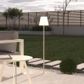 Lampa podłogowa zewnętrzna USB, beżowa - Atmosphera