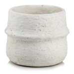 Ceramiczna osłonka doniczkowa Ø13, kremowa mat - Polnix