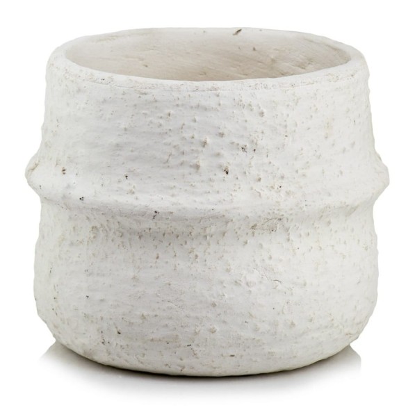 Ceramiczna osłonka doniczkowa Ø13, kremowa mat - Polnix