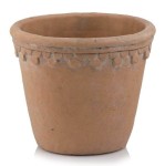 Osłonka doniczki z koronkowym reliefem Ø16, ceramiczna - Polnix