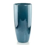 Donica ceramiczna wysoka 50, turkusowa - Polnix