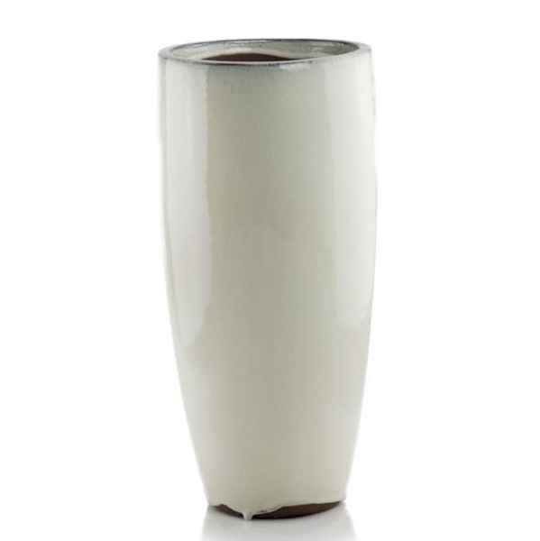 Donica ceramiczna wysoka 50, kremowa - Polnix
