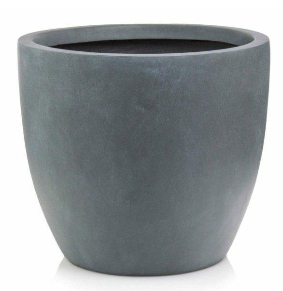 Donica z włókna ceramicznego okrągła Ø45, ciemny szary - Polnix